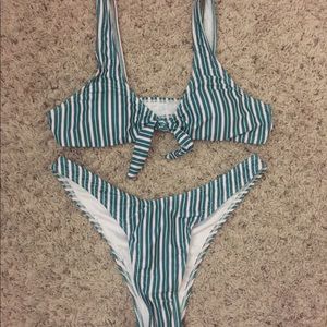 Striped bikini